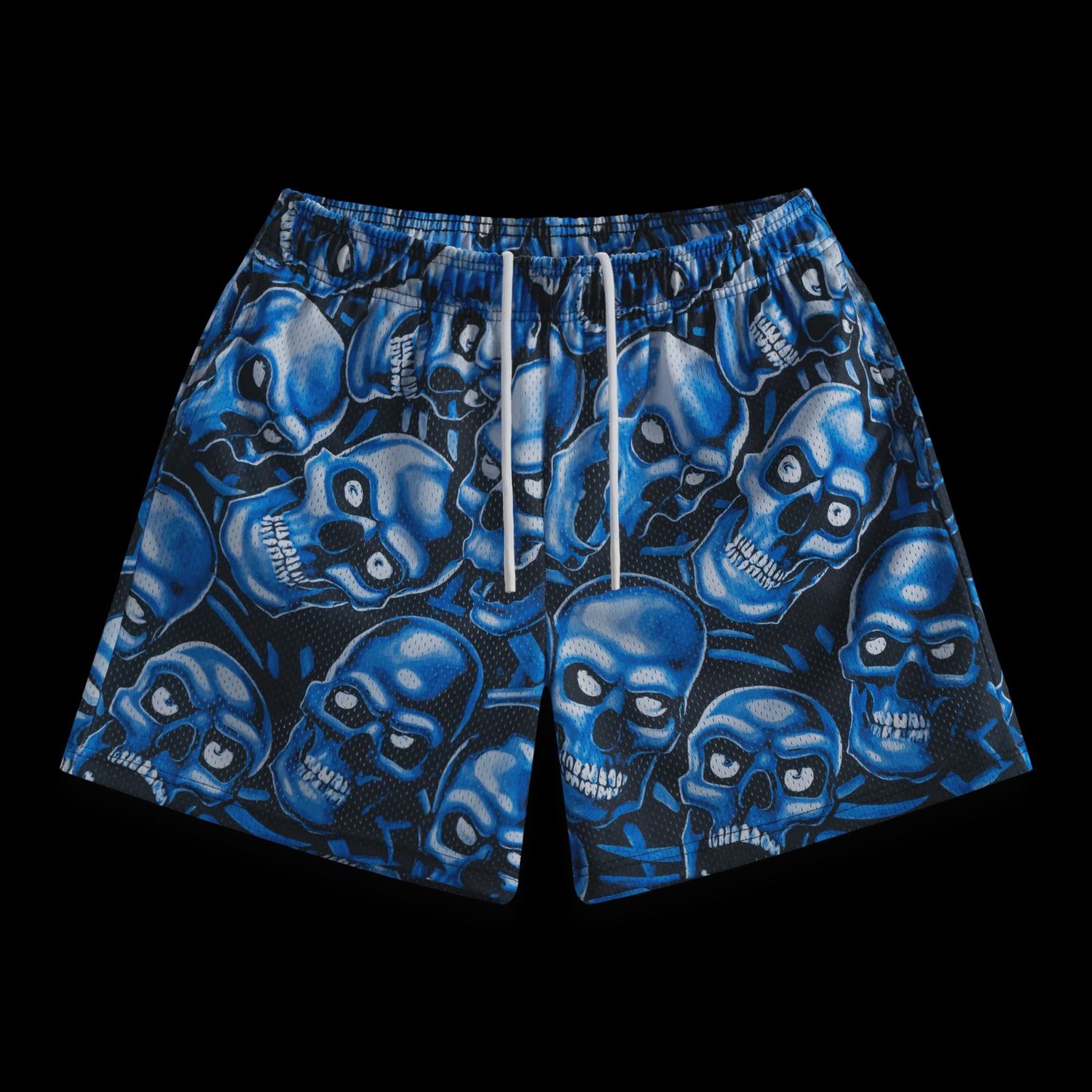 Bravest Studios Blue Skully Shorts