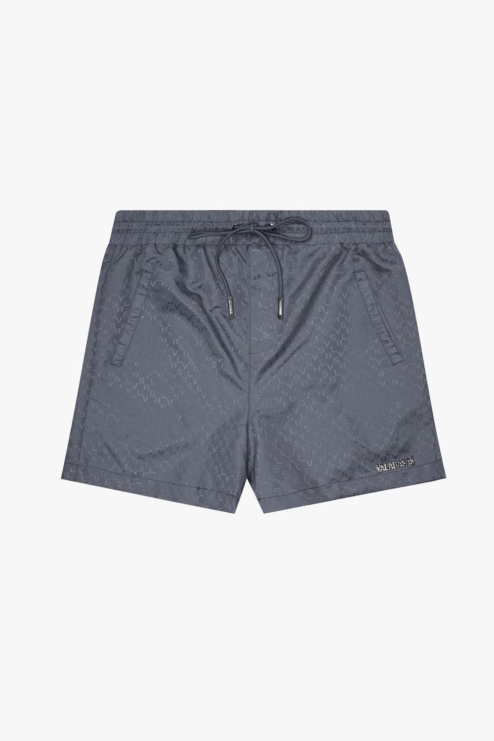 Valabasas Signature Script Grey Nylon Shorts