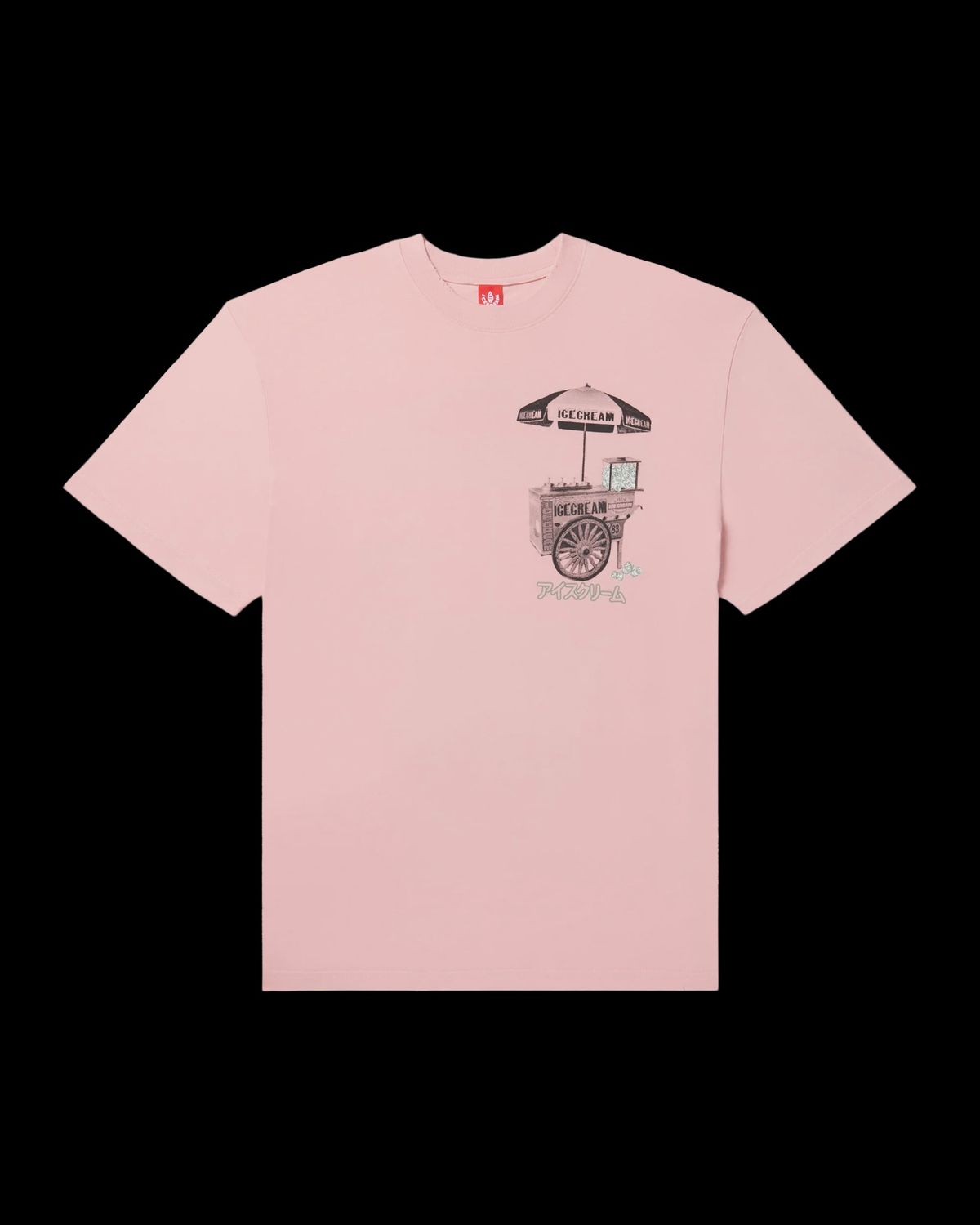 Ice Cream Cart SS Knit Oversized Silver Pink