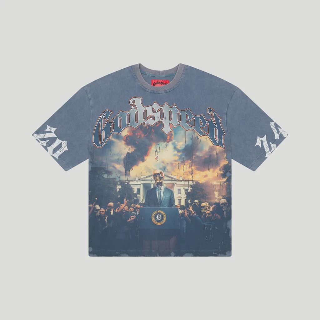 Godspeed V.O.D 2024 Tee Navy Wash