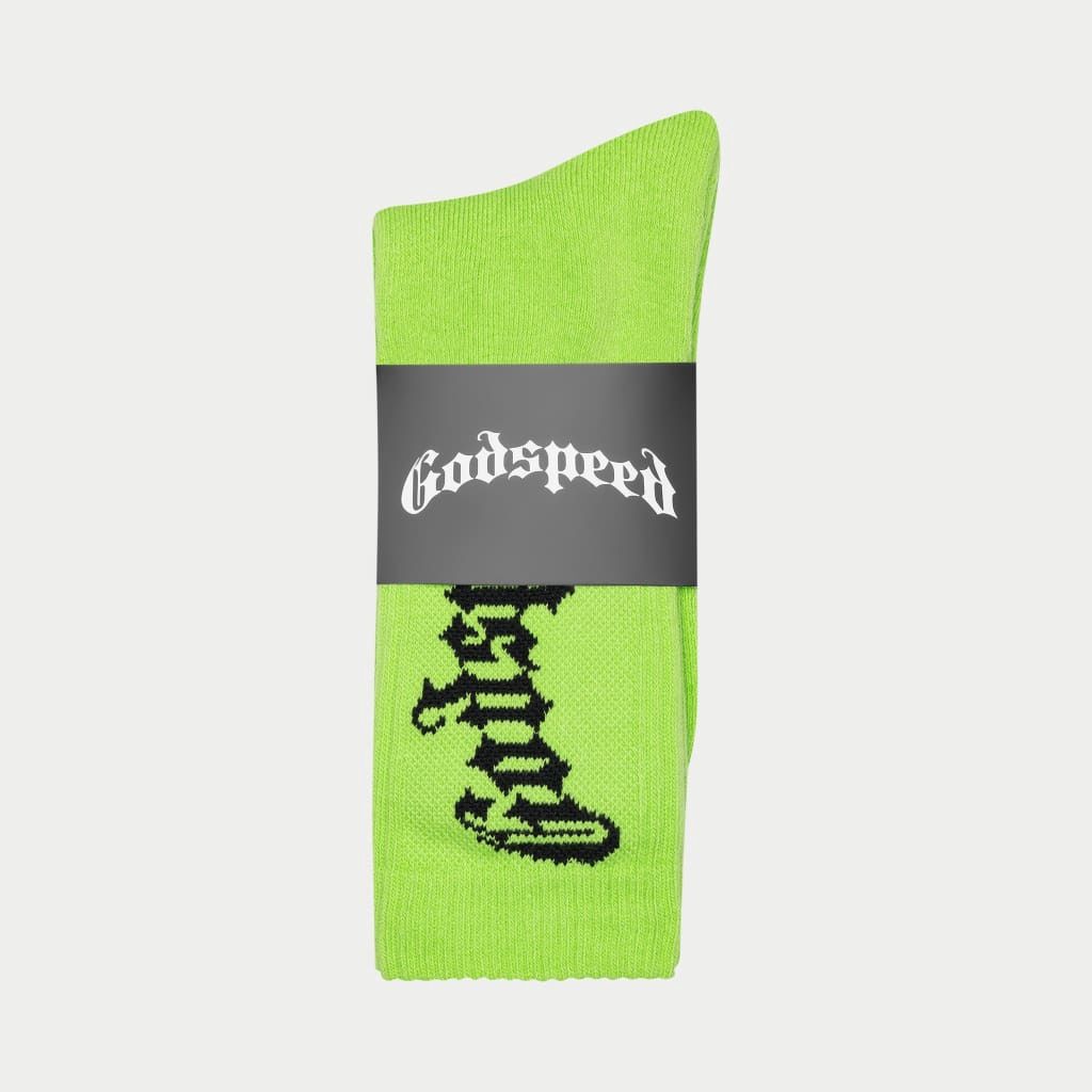 Godspeed Logo Sock Neon Lime