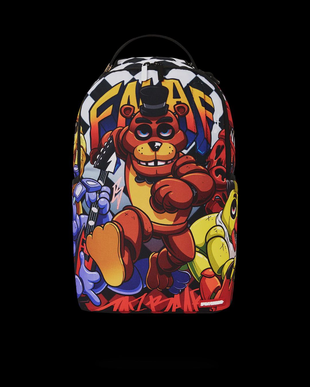 SPRAYGROUND FIVE NIGHTS AT FREDDY&#39;S OFFICIAL DLXSR BACKPACK