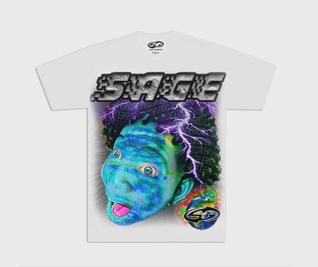 Sage Garments Error Head White Blue