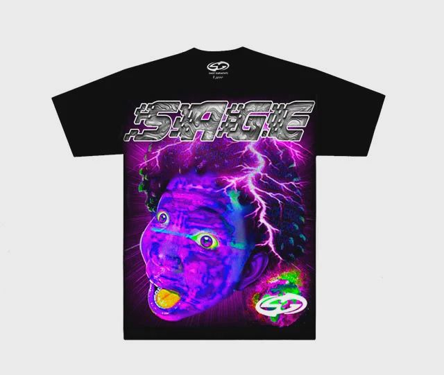 Sage Garments Error Head Tee Black Purple