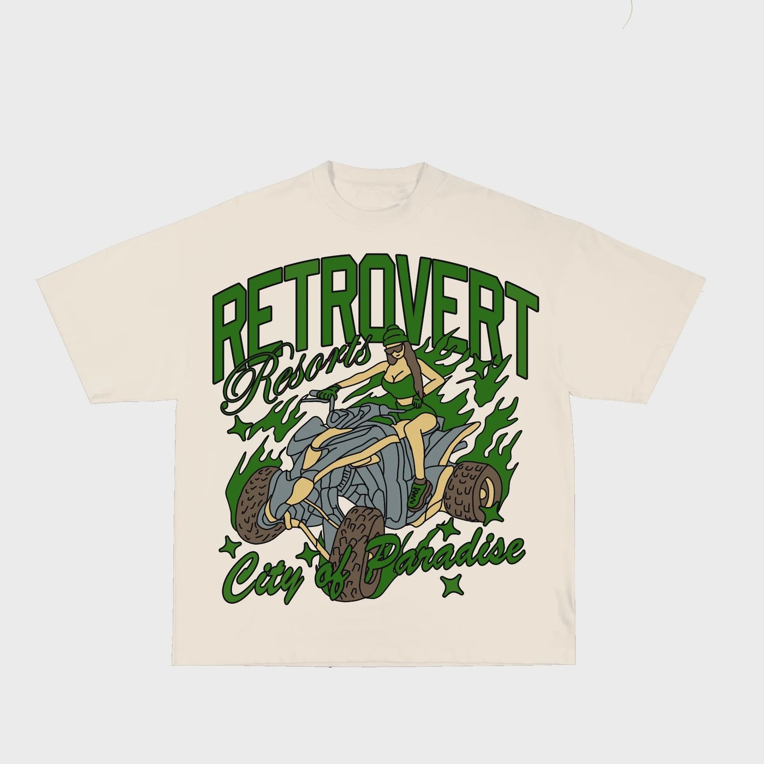 Retrovert Paradise Tee Green