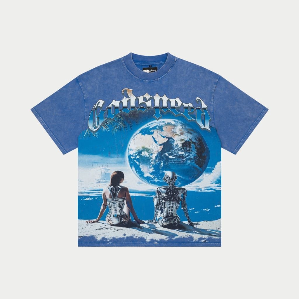Godspeed Artificial Love Tee Royal Washed