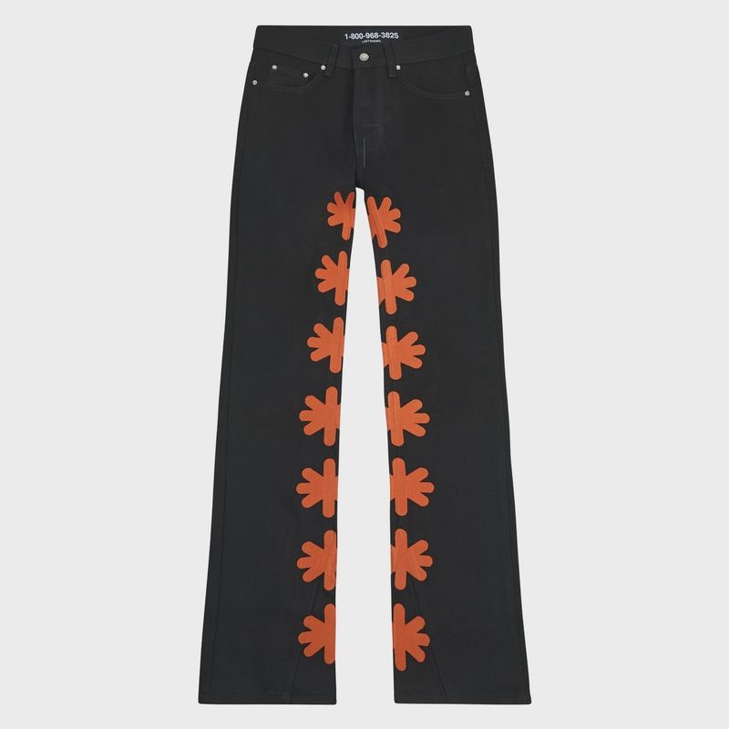 Lost Shdws Jeans Black/Orange