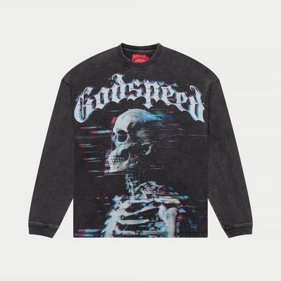 Godspeed Matrix Glitch LS Grey Wash