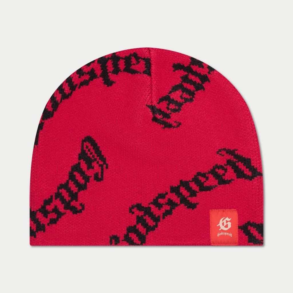 Godspeed OG Logo Beanie Red Black