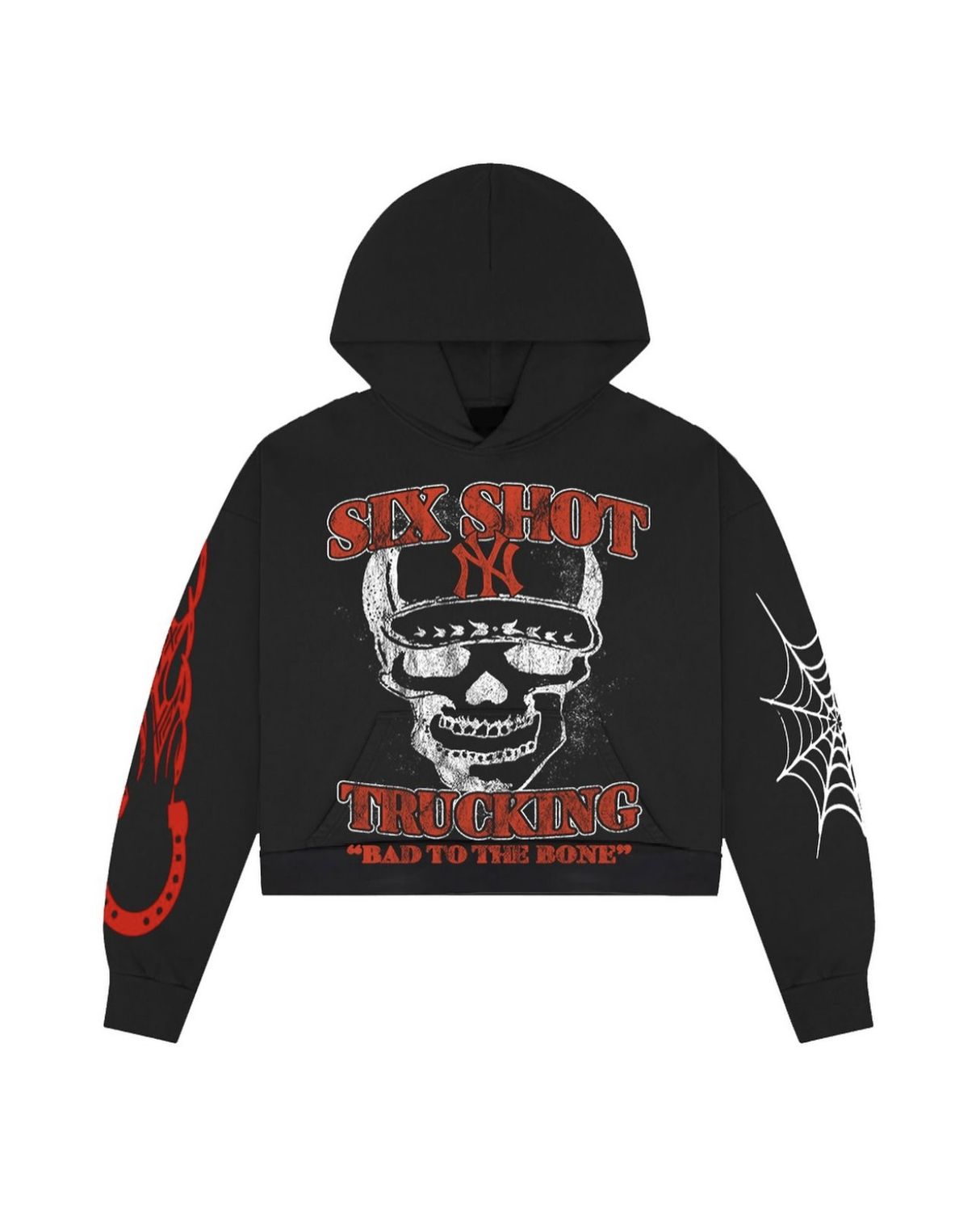 Sixshot Black Outlaw Trucking Hoodie