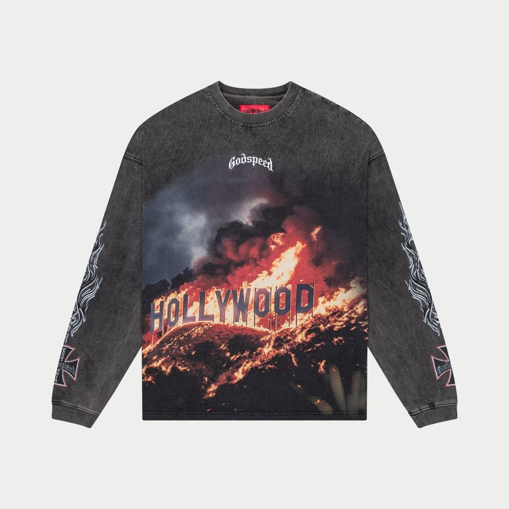 Godspeed Hollywood Inferno LS Grey Wash