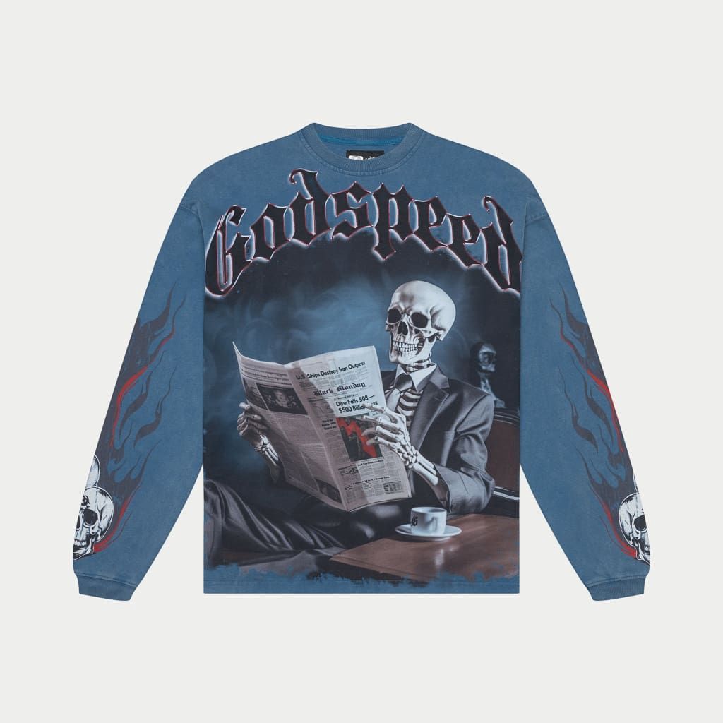 Godspeed Black Monday LS Blue Wash