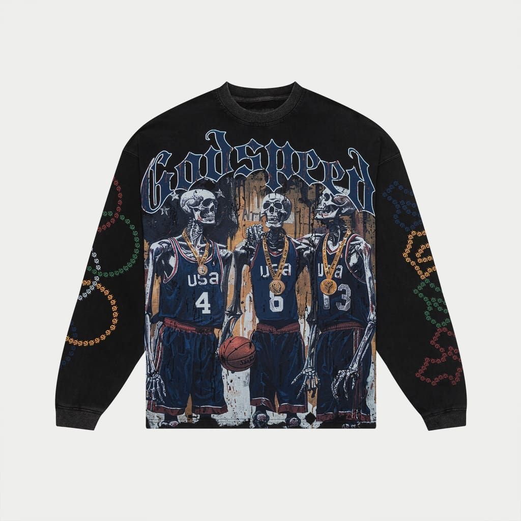 Godspeed Dream Team LS Black Wash
