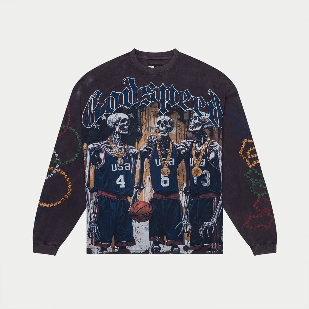 Godspeed Dream Team LS Navy Wash