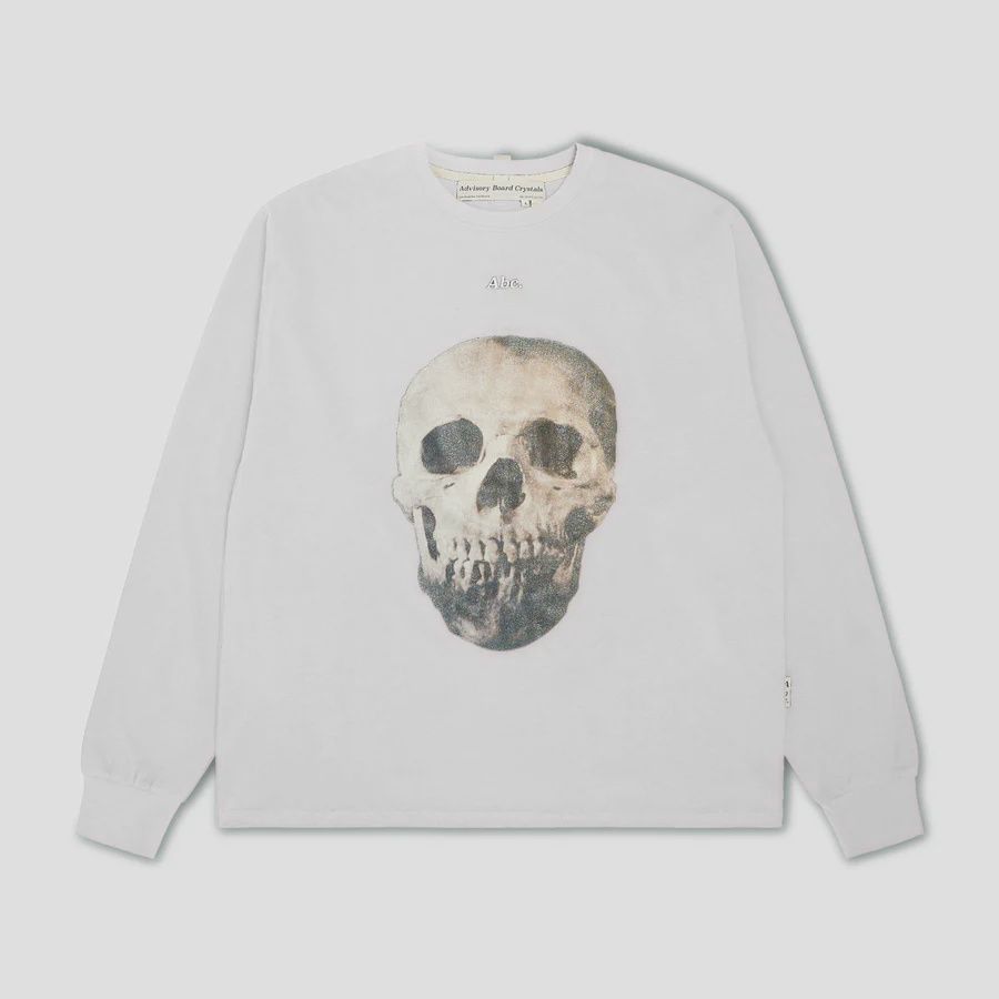Abc. Skeleton LS Tee White