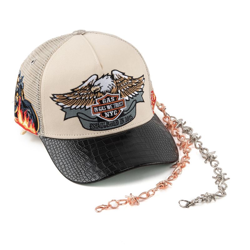 GAS Vengeance Trucker Cream Hat