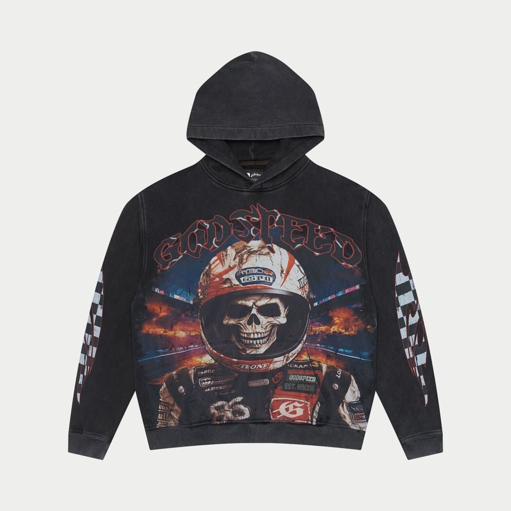 Godspeed Racer Goldie Hoodie Grey Wash