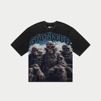 Godspeed Squadron Tee Black Wash