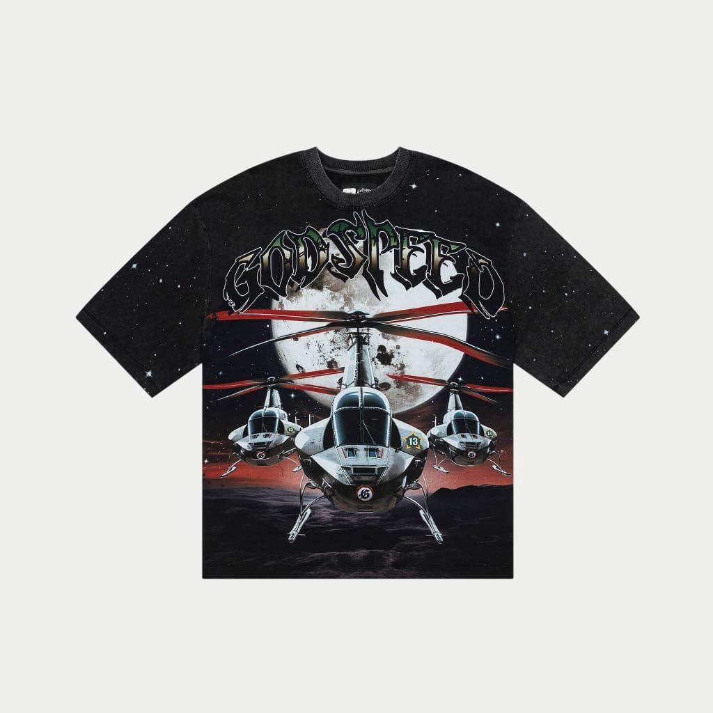 Godspeed Airstrike Tee Grey Wash