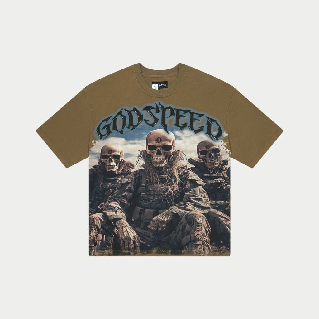 Godspeed Squadron Tee Olive Wash