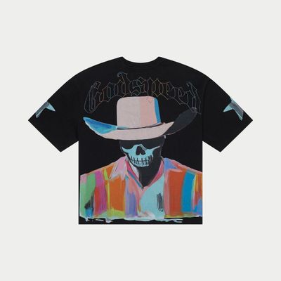 Godspeed Pastel Cowboy Tee Black