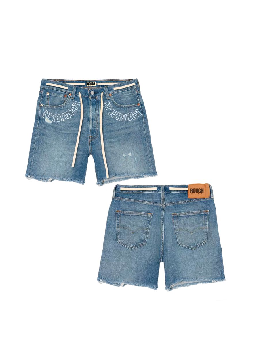 Roughplay Jean Shorts Blue Wash