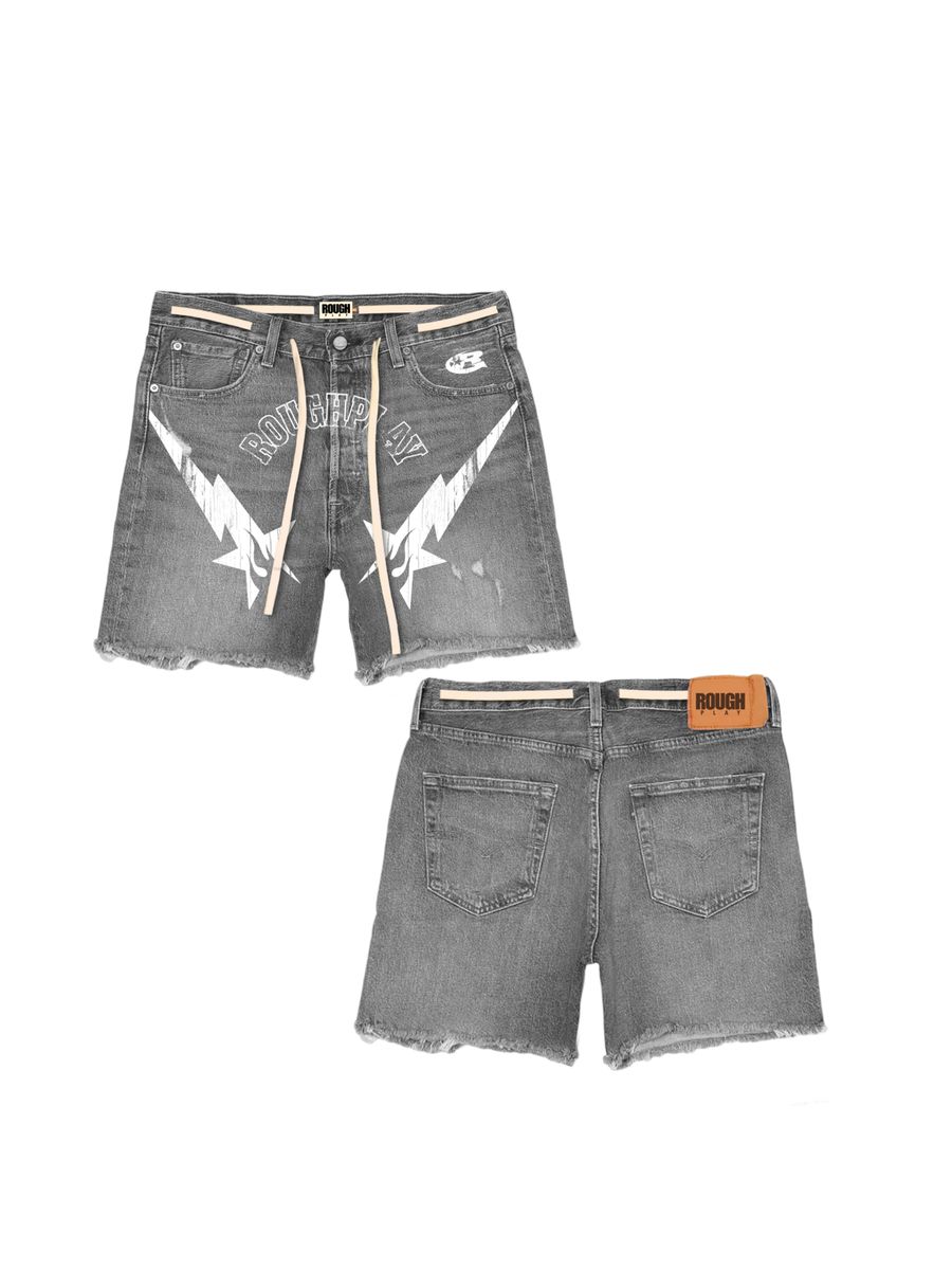 Roughplay Jean Shorts Grey Wash