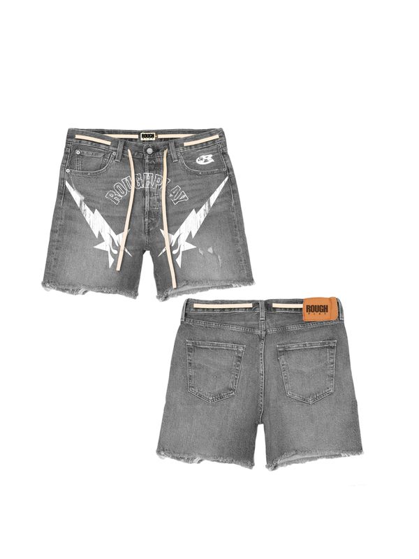 Roughplay Jean Shorts Grey Wash