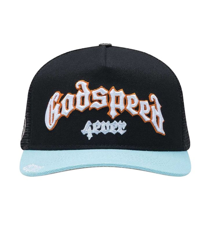Godspeed GS4EVER Trucker Black/Light Blue/Orange