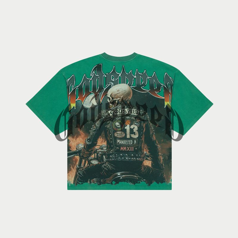 Godspeed Biker Nation Tee Shamrock