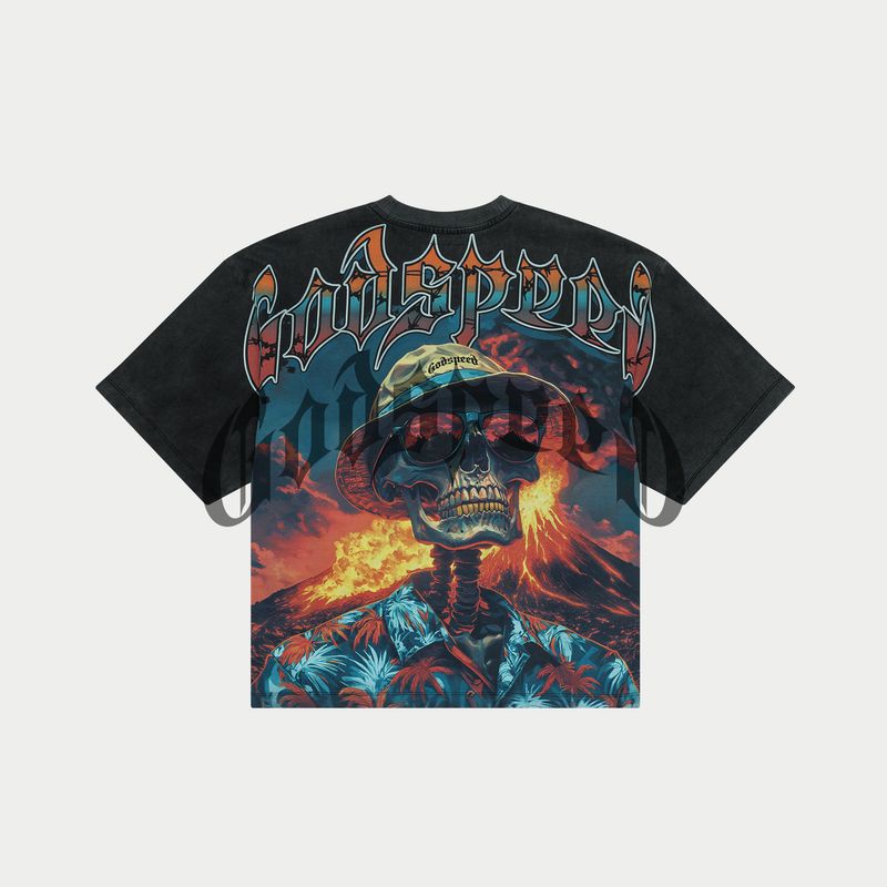 Godspeed Natural Disaster Tee Black Wash