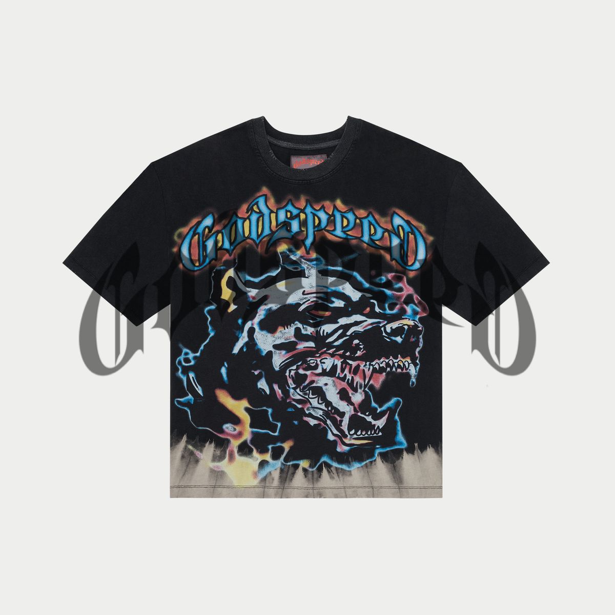 Godspeed Off The Leash Tee Black Wash
