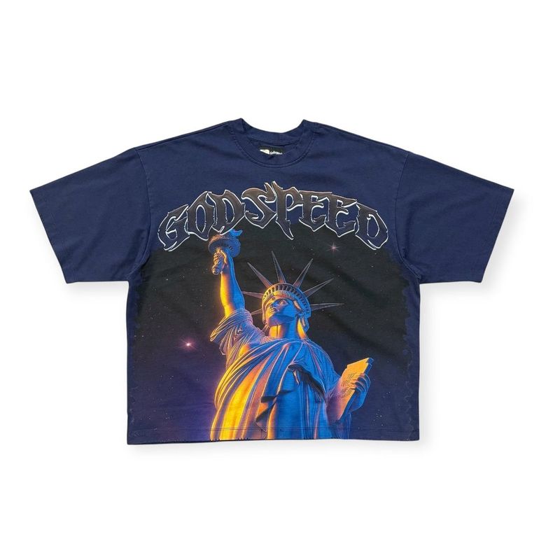Godspeed Purple City Tee Navy Wash