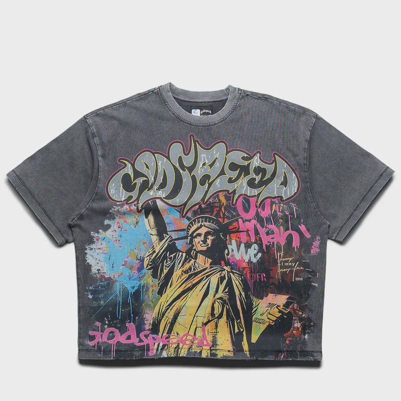 Godspeed Vandal Tee Grey Wash
