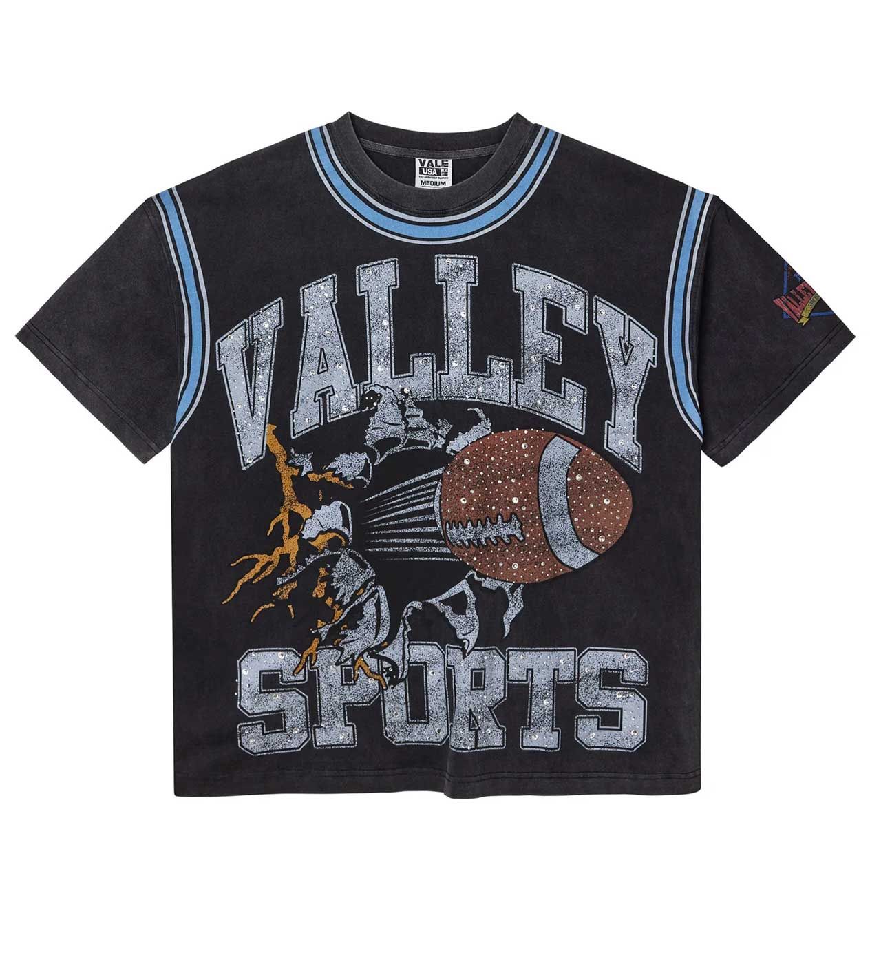 Vale Classic Football Bling Tee Black