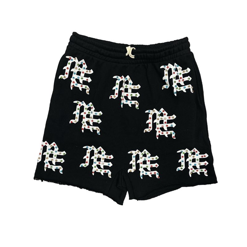 Mixed Emotions Black ME Logo Shorts