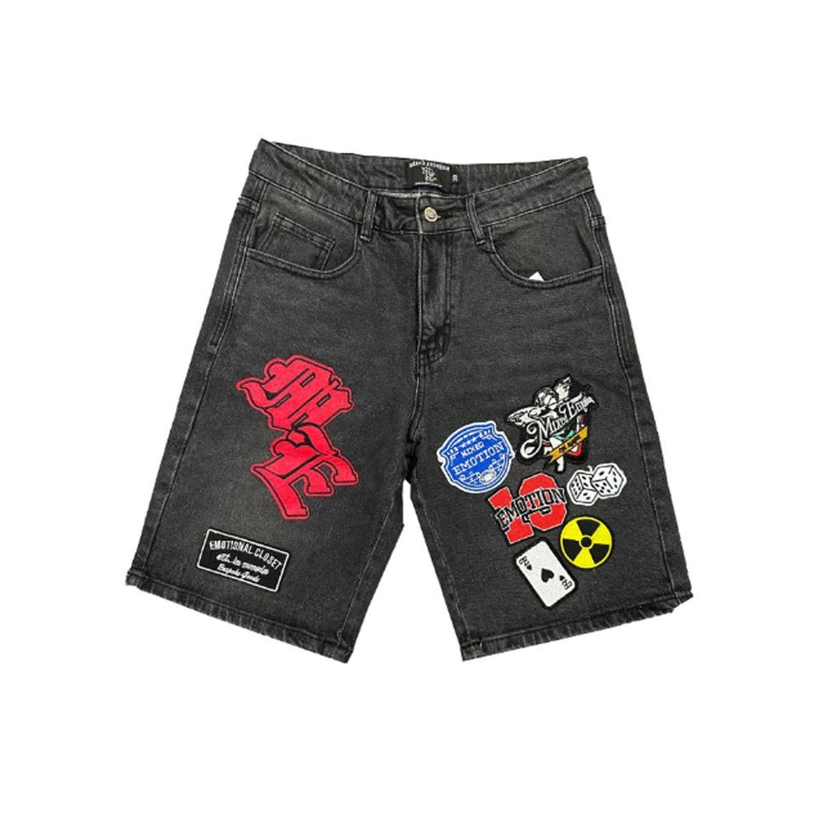 Mixed Emotions Danger Patch Shorts