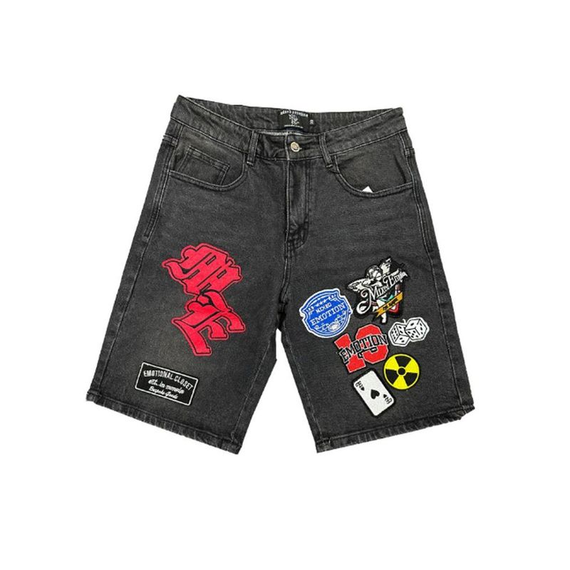 Mixed Emotions Danger Patch Shorts