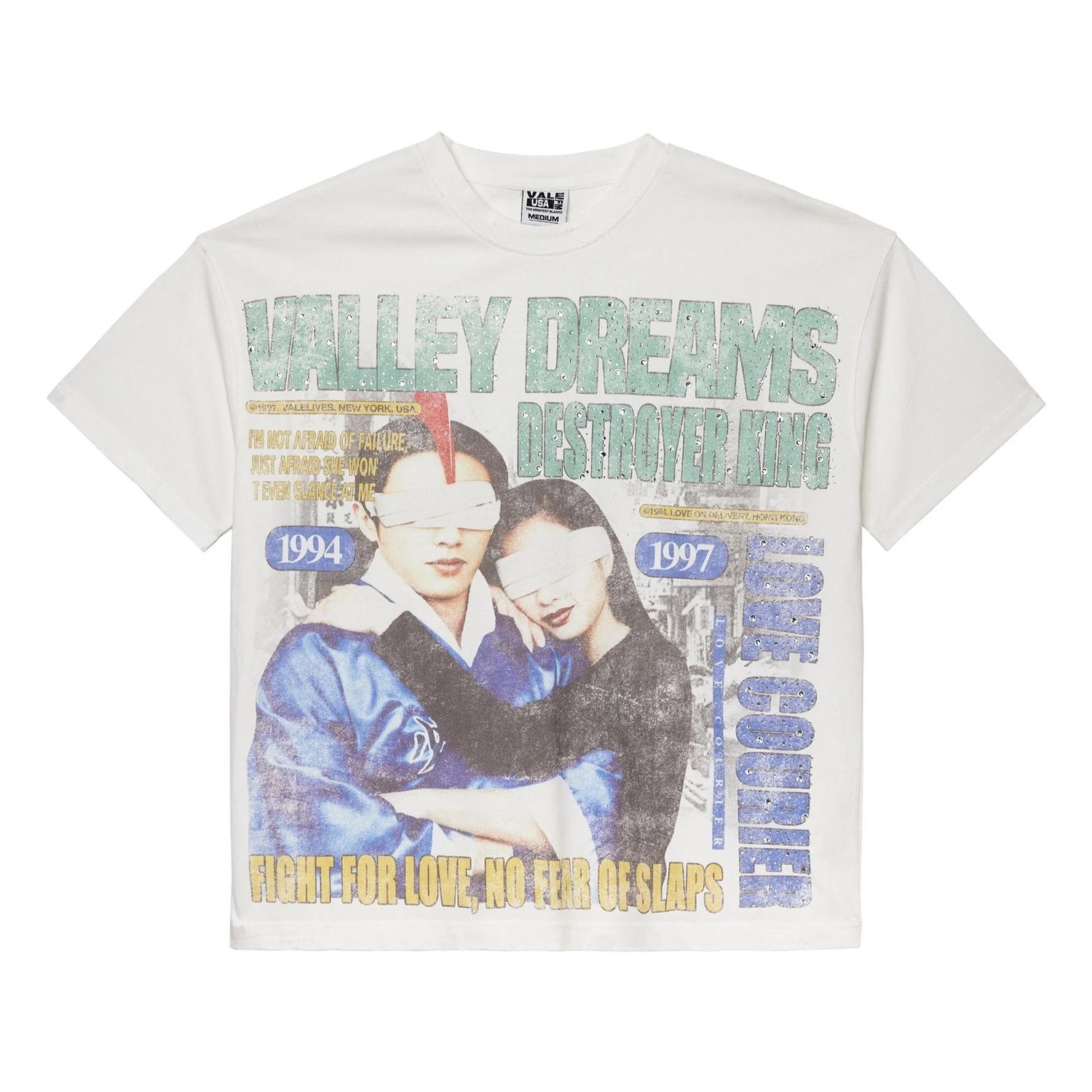 Vale Robot Bling Tee White