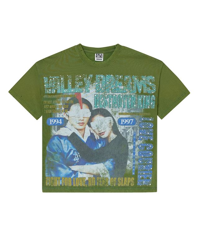 Vale Robot Bling Tee Green