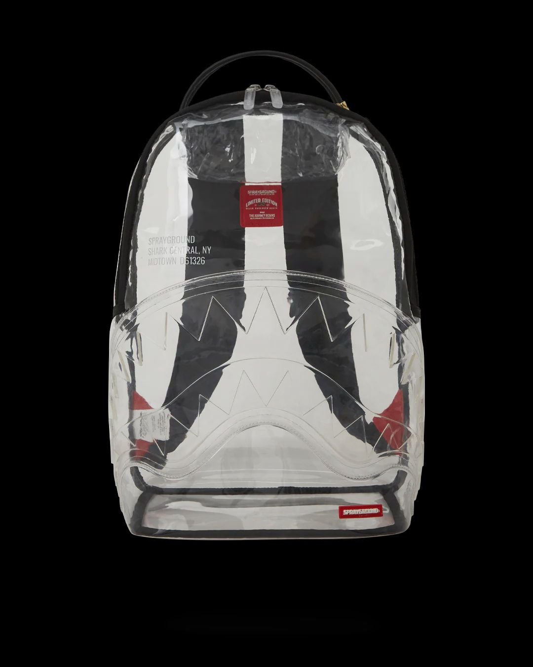Sprayground 100% CLEAR BACKPACK - SHARK CENTRAL