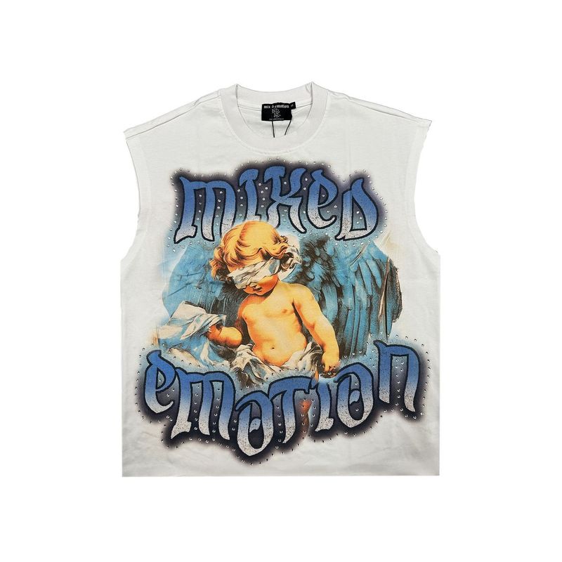 Mixed Emotions White Angel Sleeveless Tee