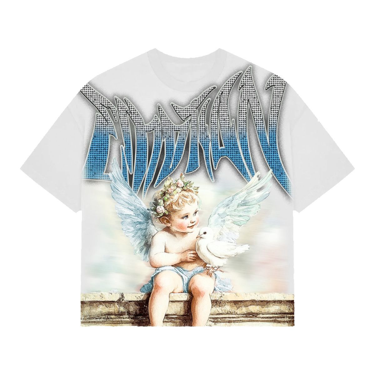 Mixed Emotions Dove Rhinestone Tee