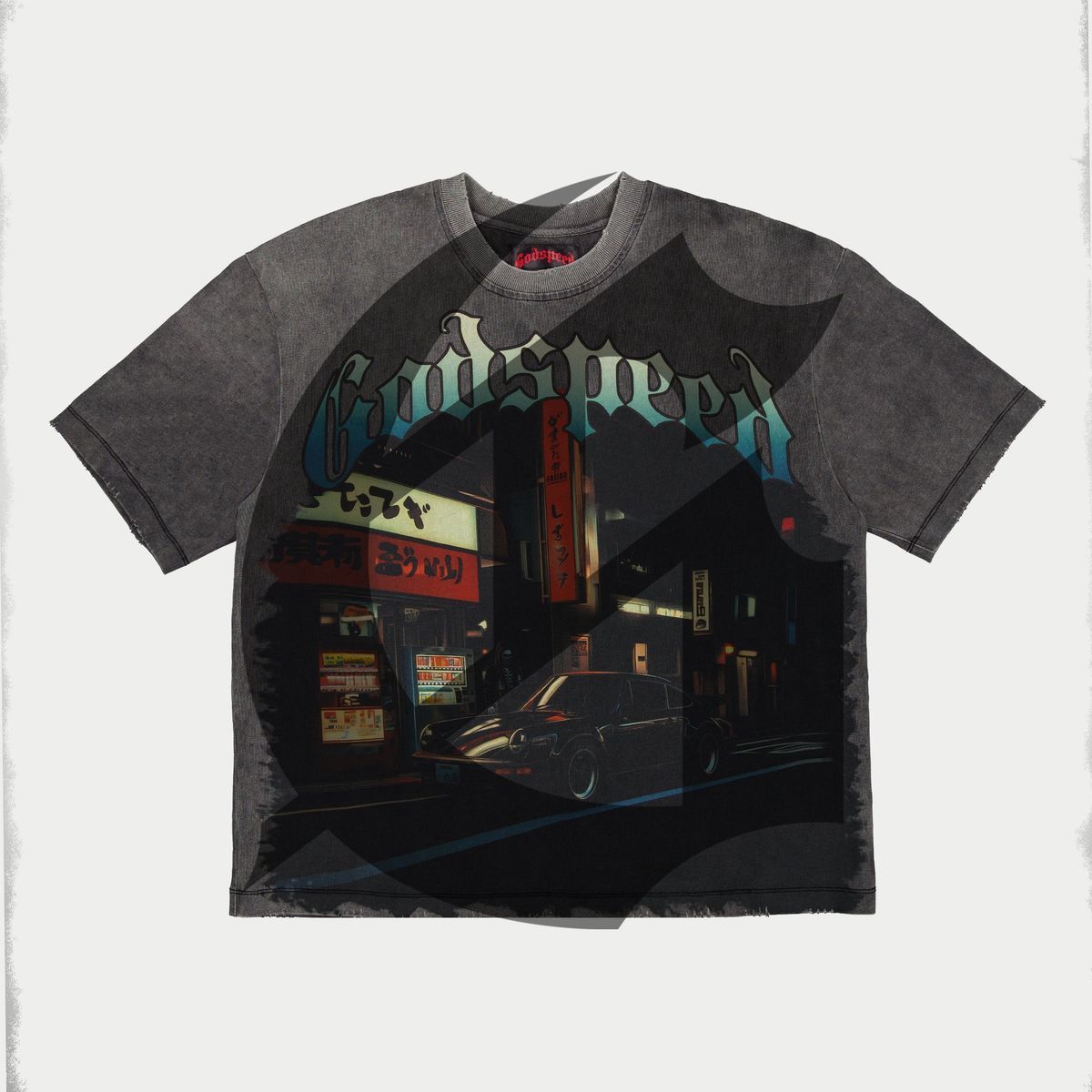 Godspeed Pitstop Tokyo Tee Black