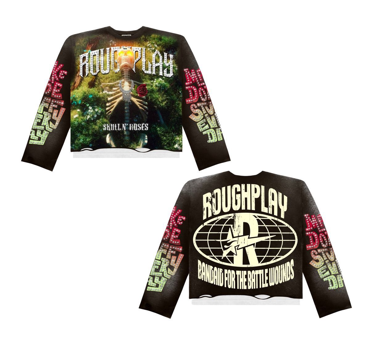 Roughplay Skull &amp; Roses LS Brown