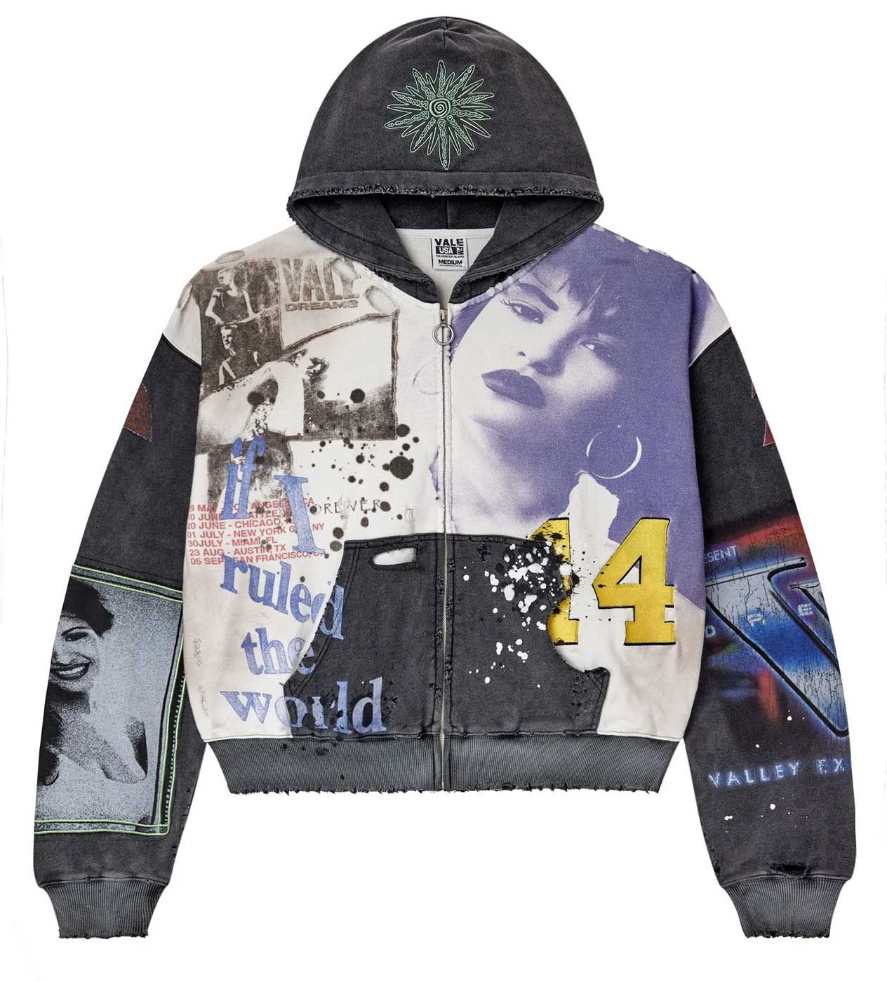 Vale Noise Zip Up Hoodie