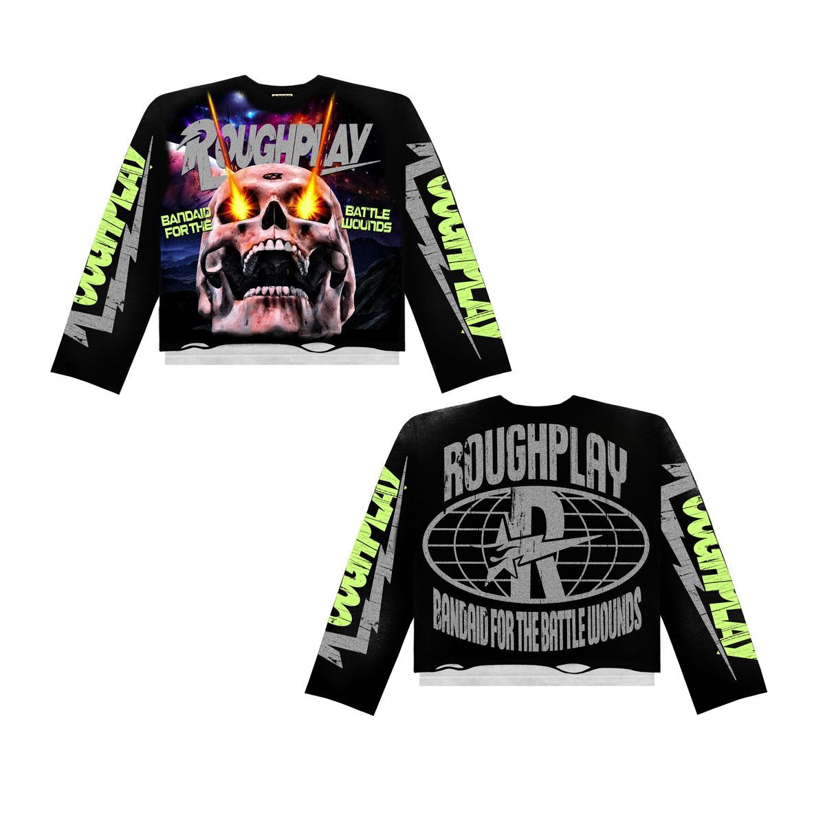 Roughplay Power Skull LS Black