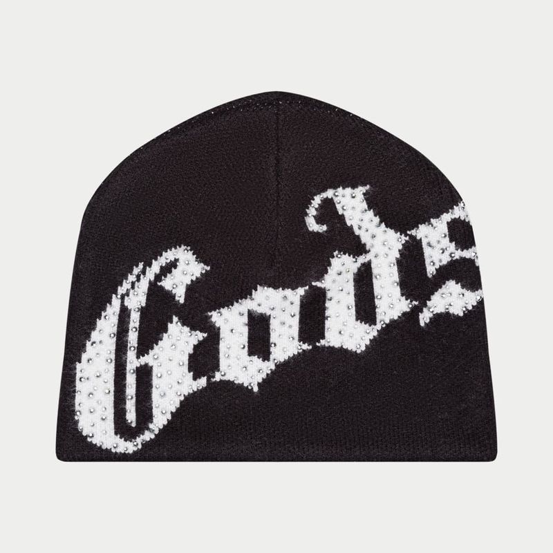 Godspeed OG Logo Studded Beanie Black White