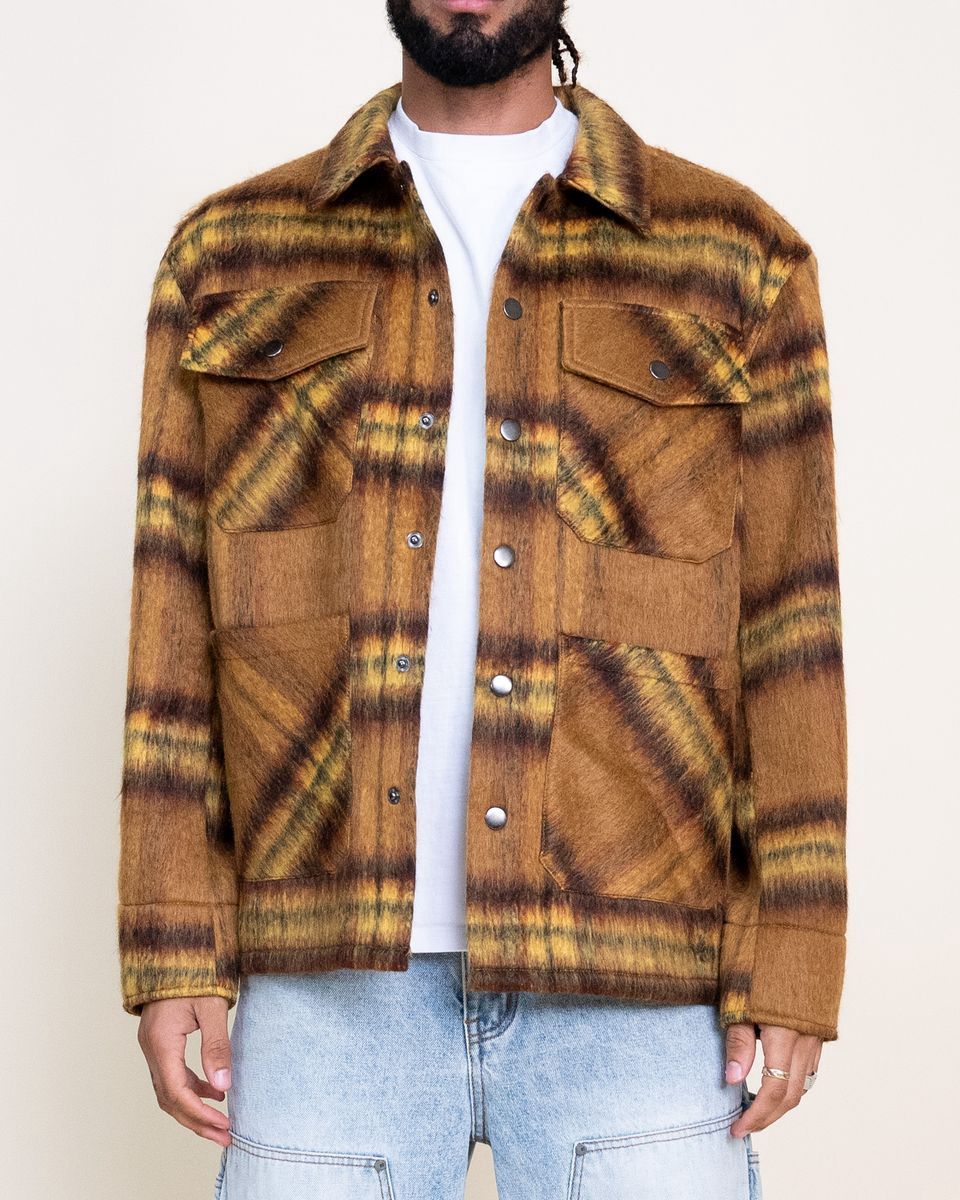EPTM Mohair Chore Coat Mustard