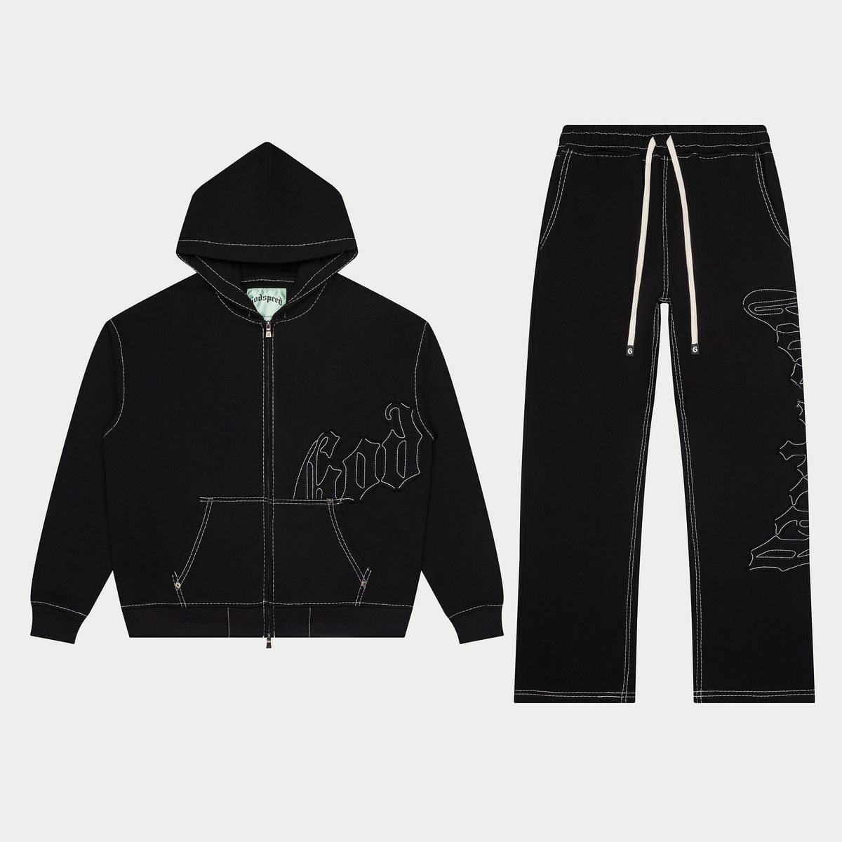 Godspeed  OG Logo Sweatsuit Stitched Black